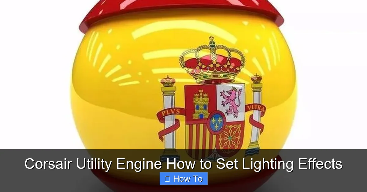 Corsair Utility Engine How to Set Lighting Effects