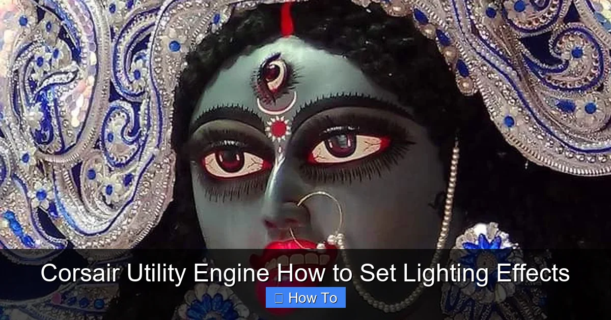 Corsair Utility Engine How to Set Lighting Effects