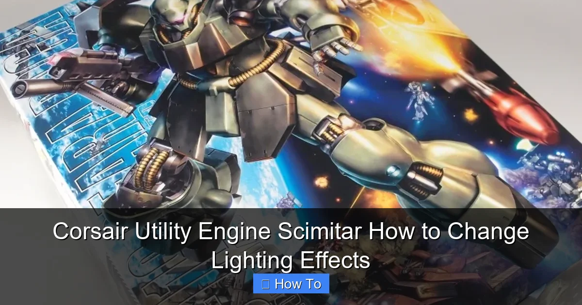 Corsair Utility Engine Scimitar How to Change Lighting Effects