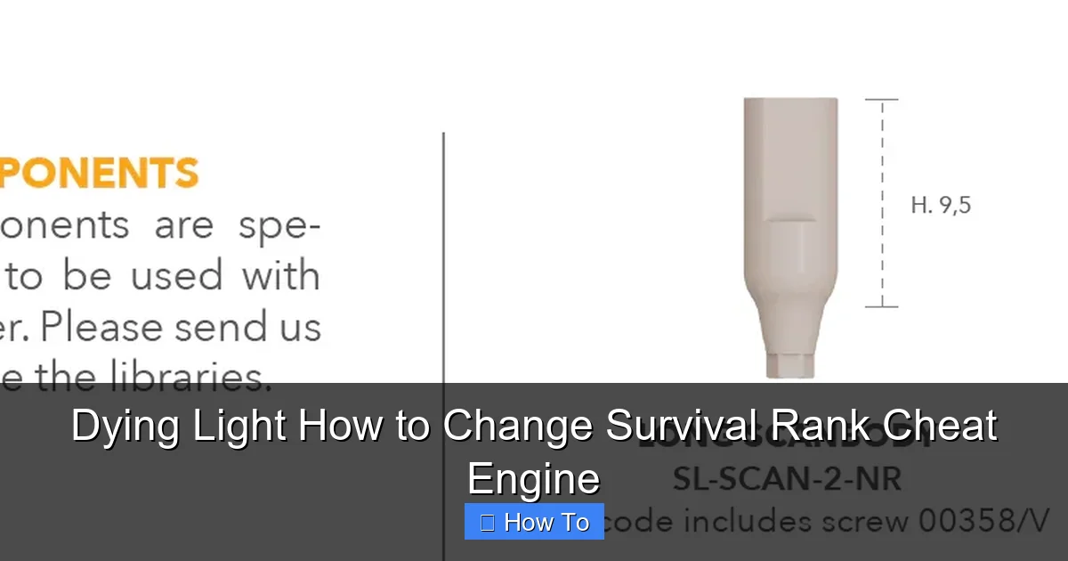 Dying Light How to Change Survival Rank Cheat Engine