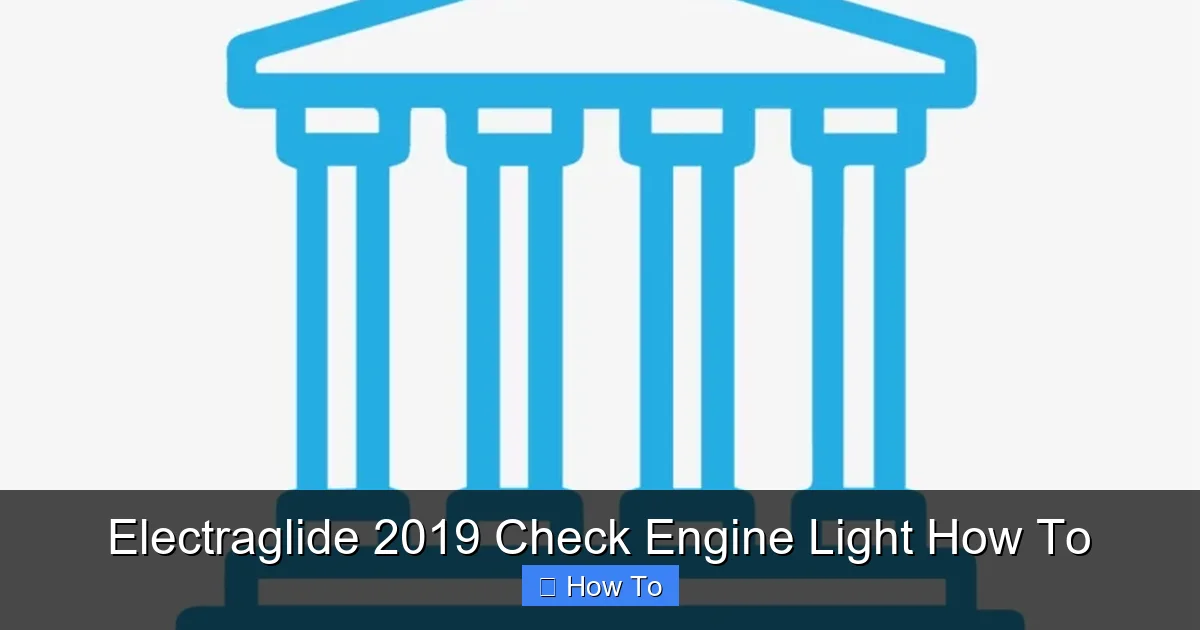 Electraglide 2019 Check Engine Light How To