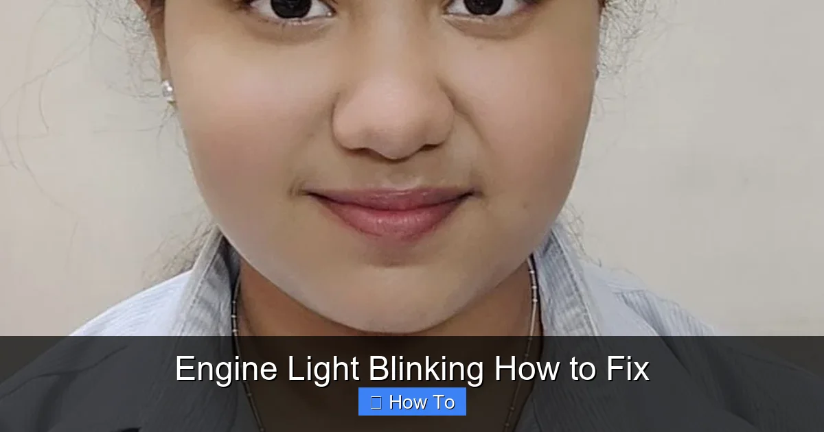 Engine Light Blinking How to Fix