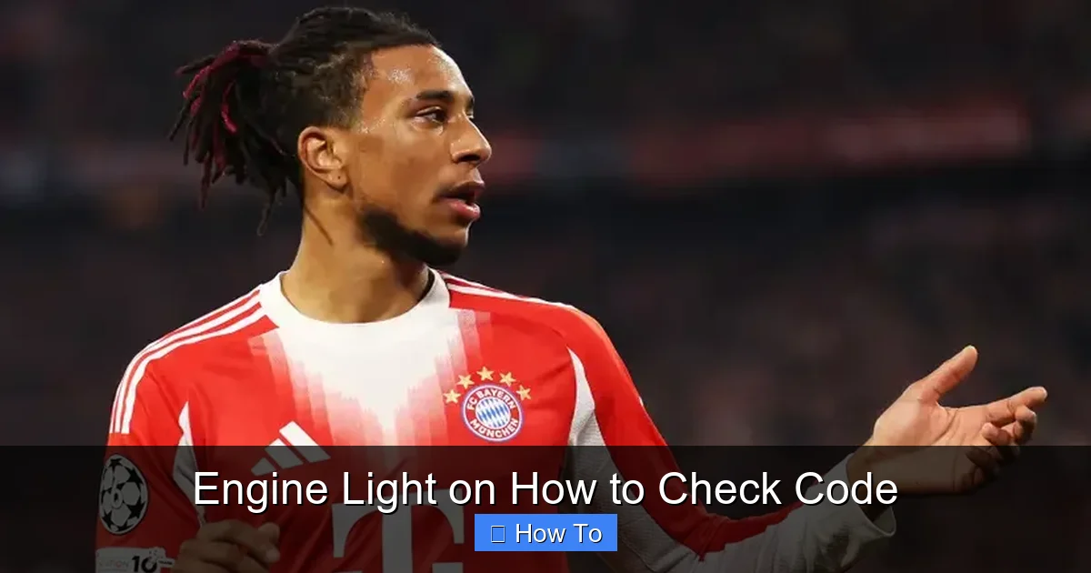 Engine Light on How to Check Code