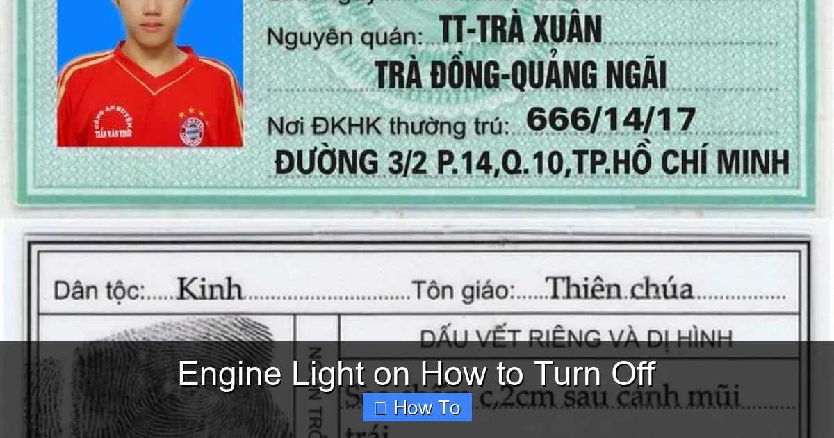 Engine Light on How to Turn Off
