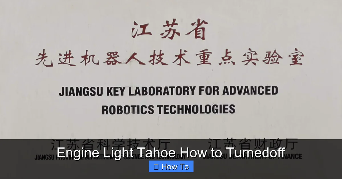 Engine Light Tahoe How to Turnedoff