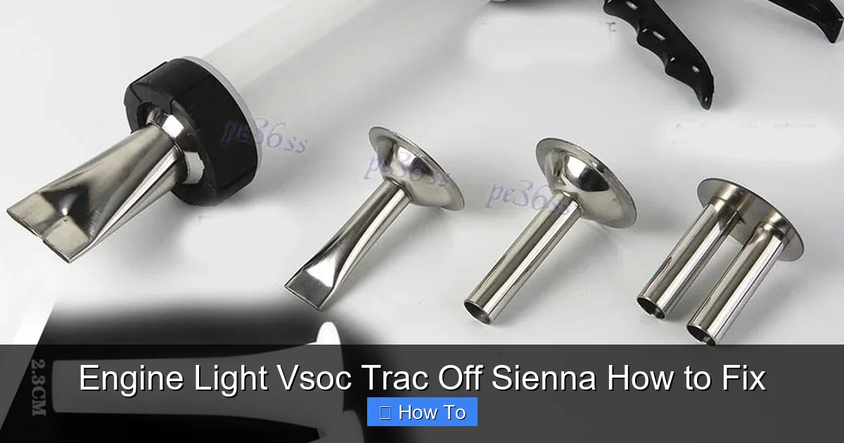 Engine Light Vsoc Trac Off Sienna How to Fix