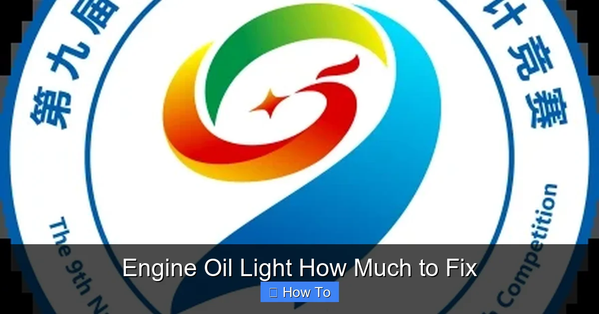 Engine Oil Light How Much to Fix