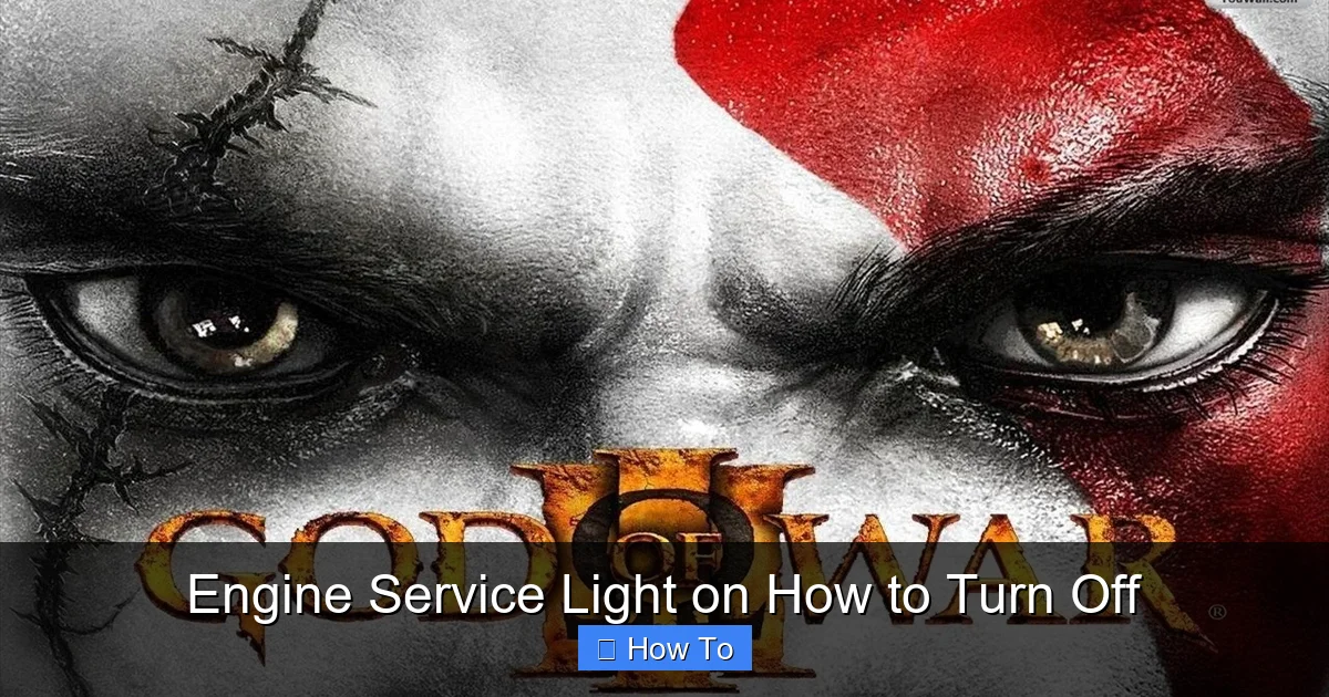 Engine Service Light on How to Turn Off