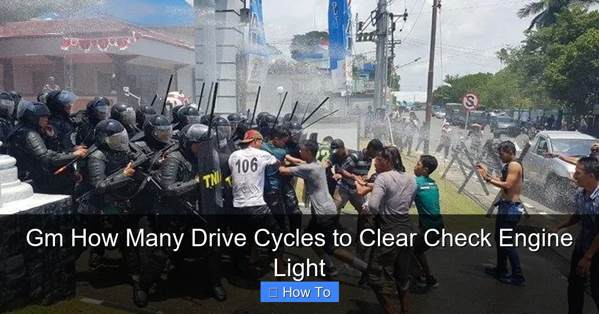 Gm How Many Drive Cycles to Clear Check Engine Light