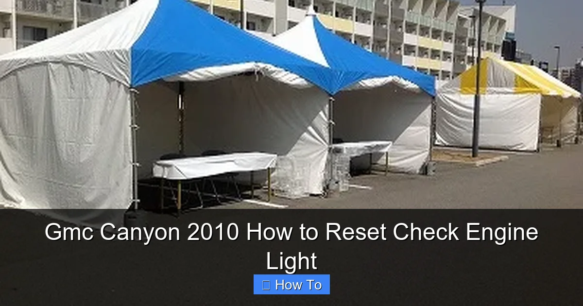Gmc Canyon 2010 How to Reset Check Engine Light