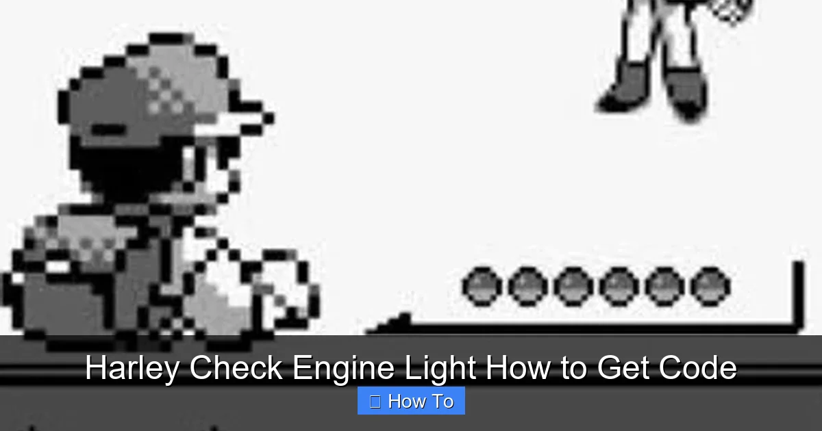 Harley Check Engine Light How to Get Code
