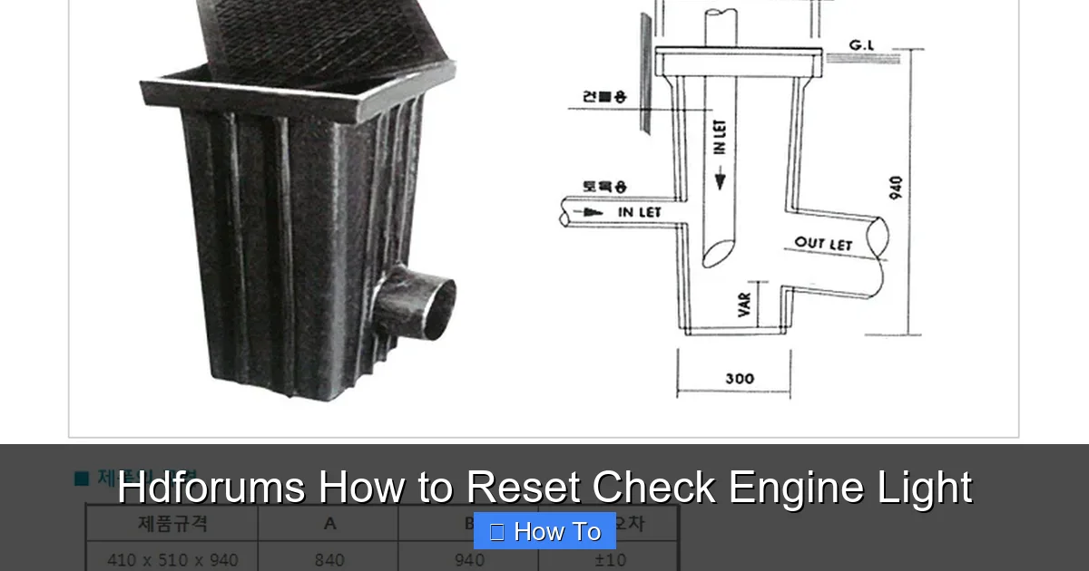 Hdforums How to Reset Check Engine Light