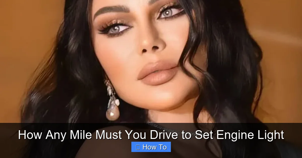 How Any Mile Must You Drive to Set Engine Light