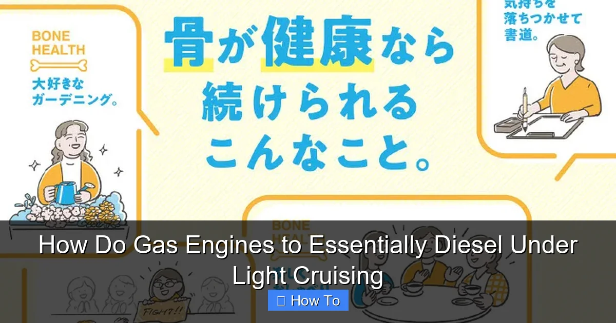 How Do Gas Engines to Essentially Diesel Under Light Cruising