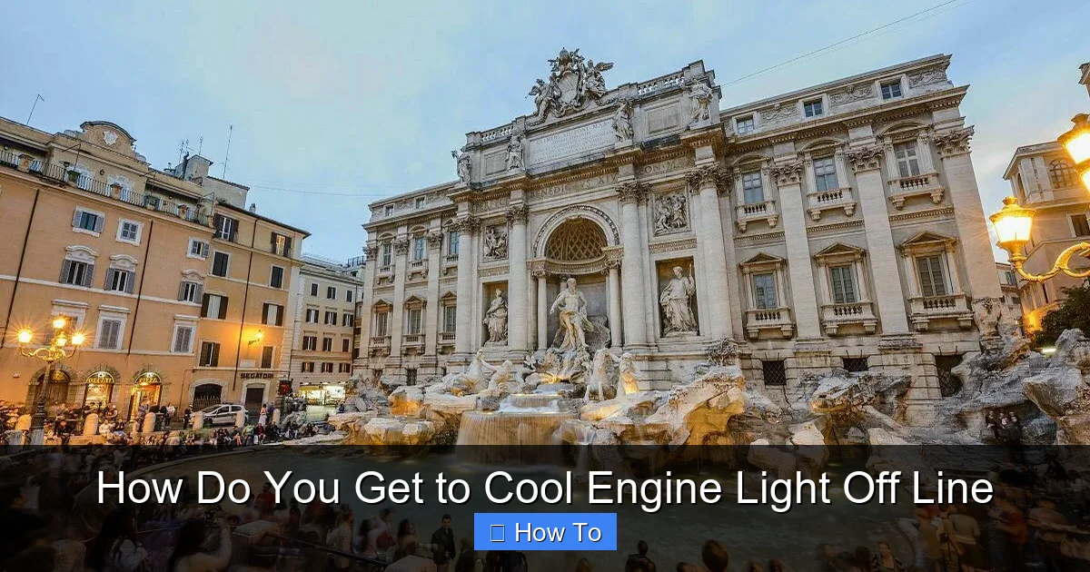 How Do You Get to Cool Engine Light Off Line
