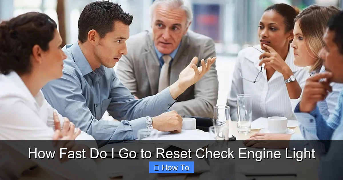 How Fast Do I Go to Reset Check Engine Light