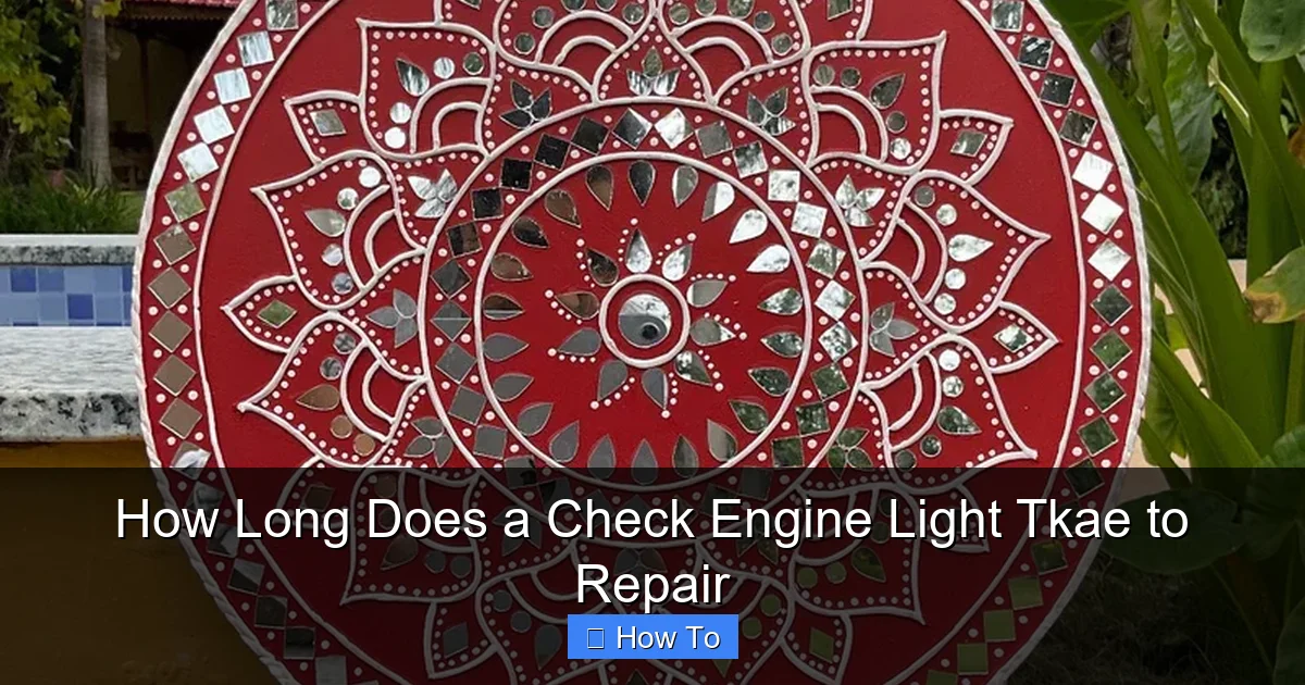 How Long Does a Check Engine Light Tkae to Repair