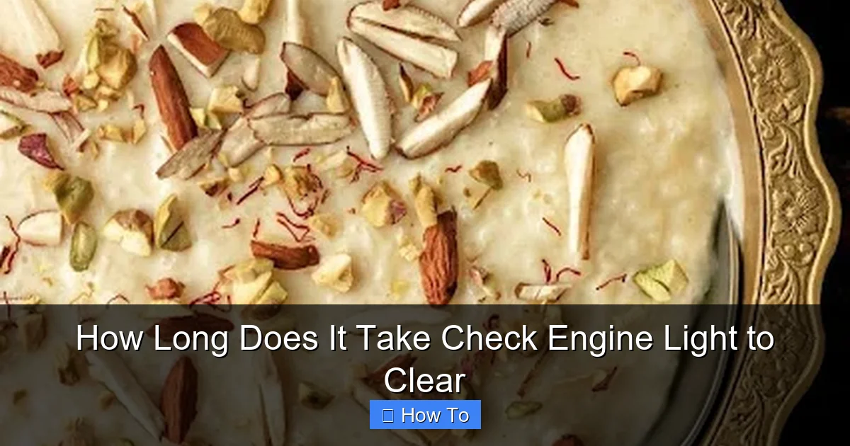 How Long Does It Take Check Engine Light to Clear