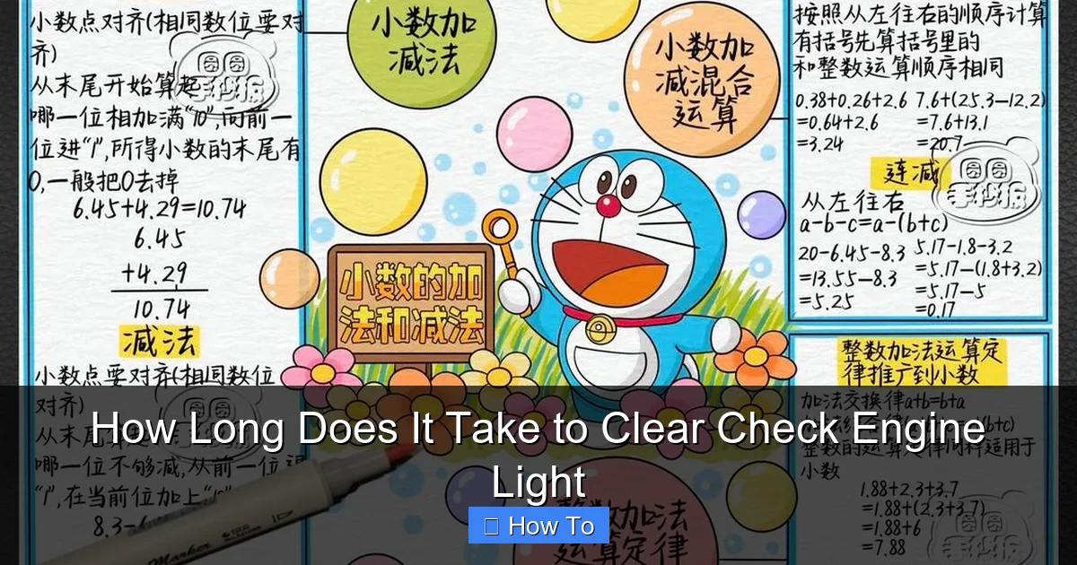 How Long Does It Take to Clear Check Engine Light