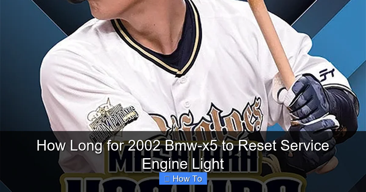 How Long for 2002 Bmw-x5 to Reset Service Engine Light