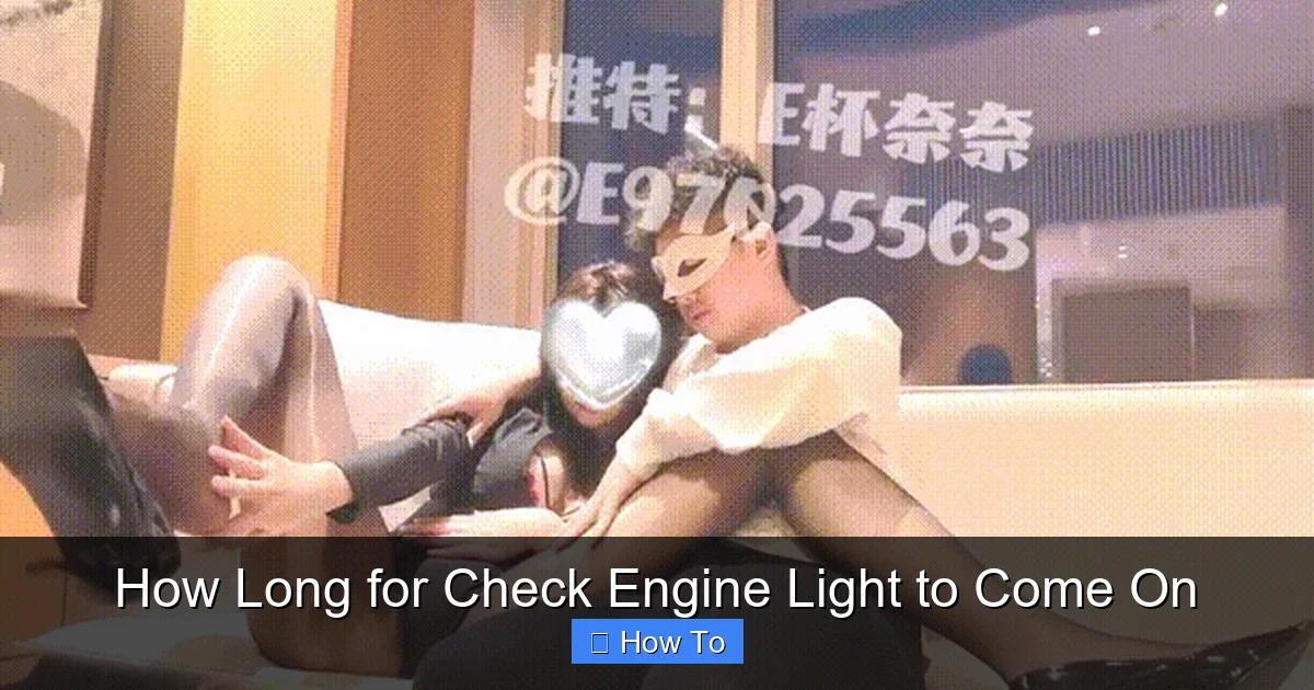 How Long for Check Engine Light to Come On