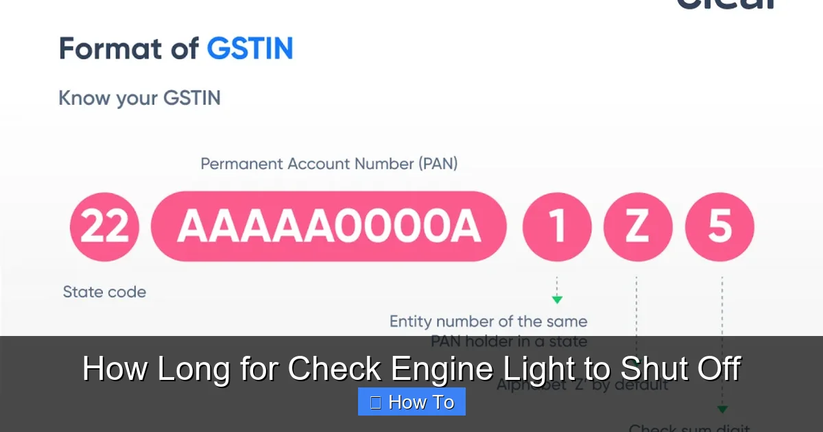 How Long for Check Engine Light to Shut Off