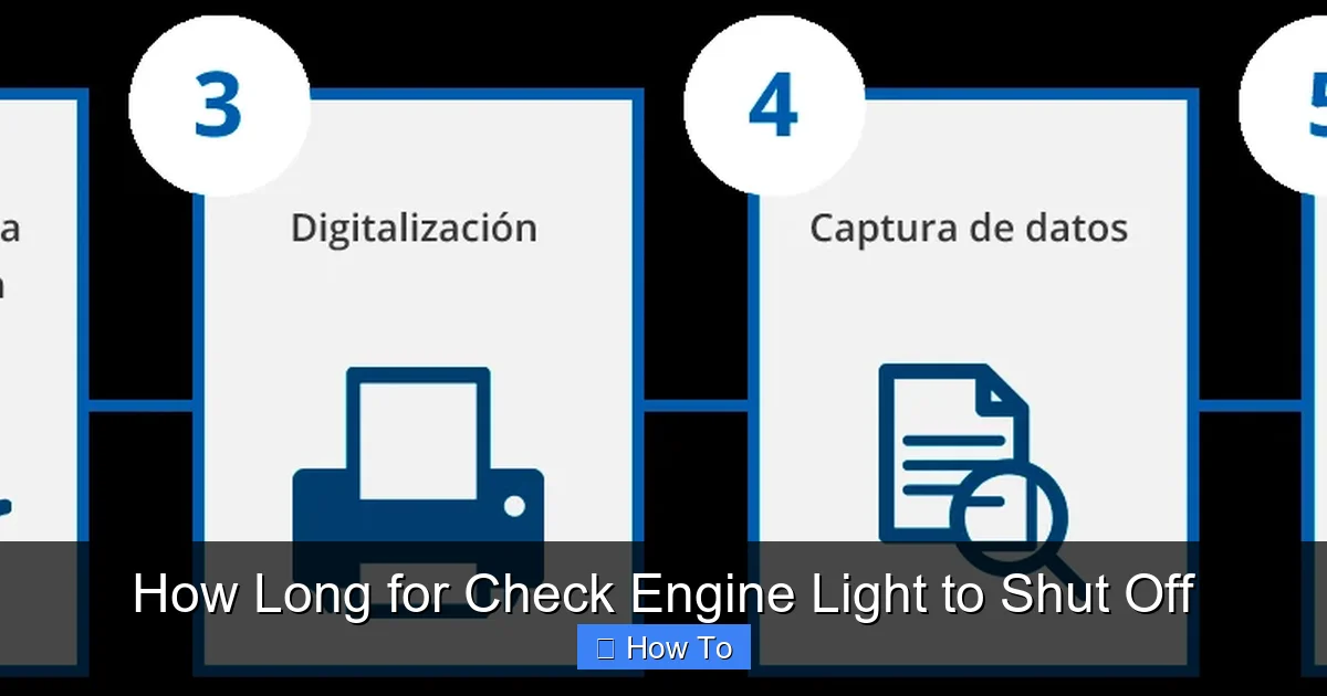 How Long for Check Engine Light to Shut Off