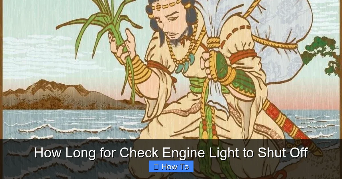 How Long for Check Engine Light to Shut Off