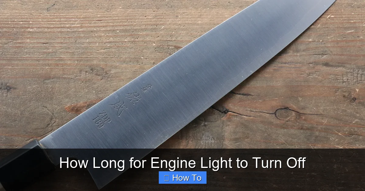 How Long for Engine Light to Turn Off