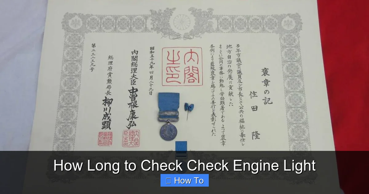 How Long to Check Check Engine Light