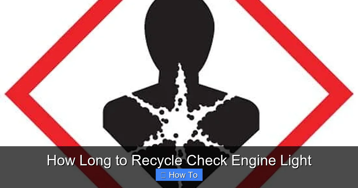 How Long to Recycle Check Engine Light