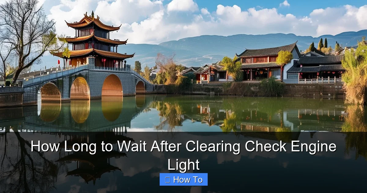 How Long to Wait After Clearing Check Engine Light