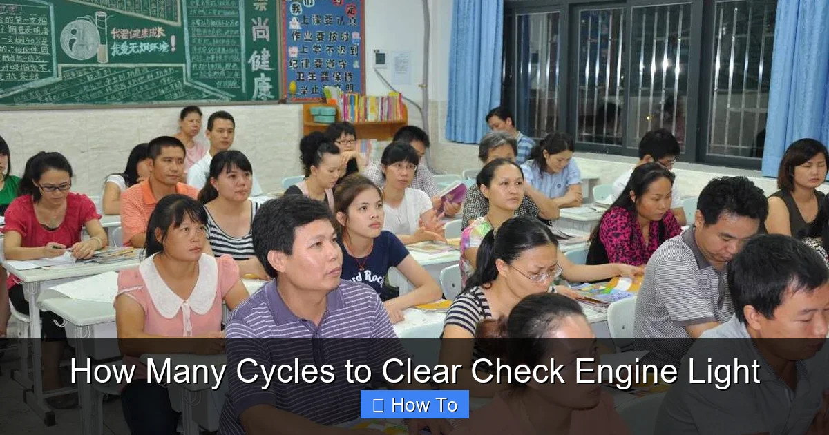 How Many Cycles to Clear Check Engine Light