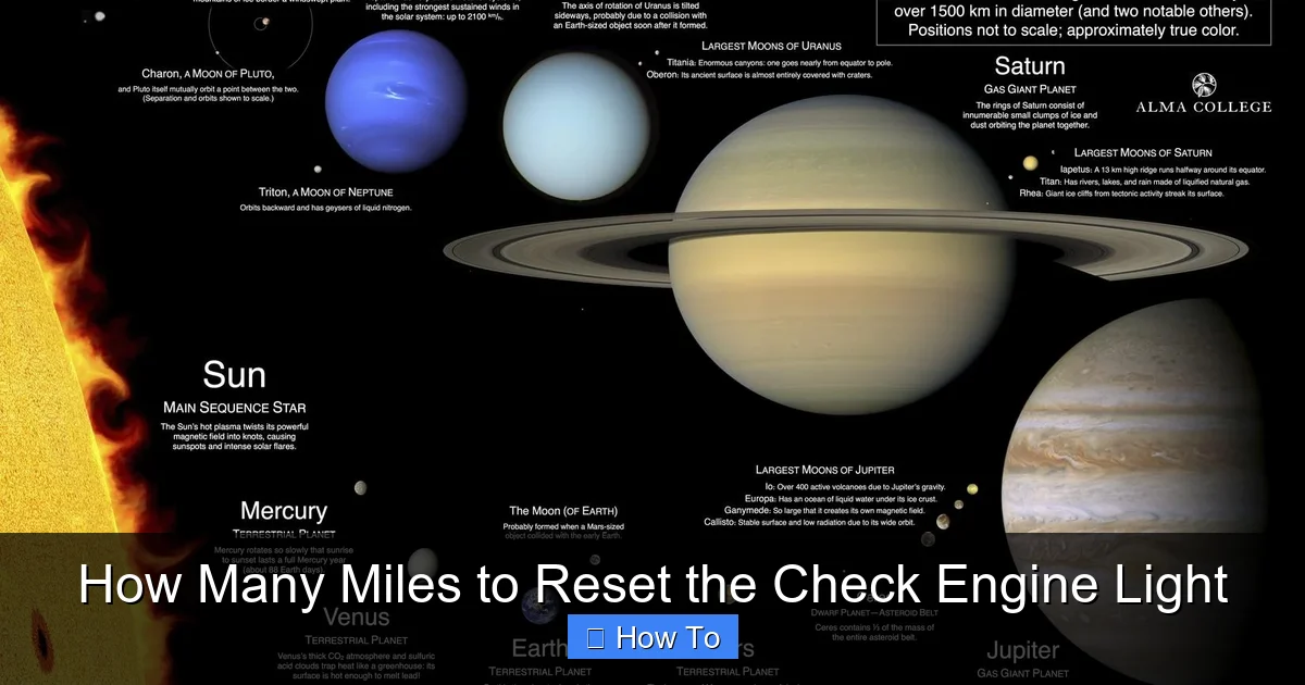 How Many Miles to Reset the Check Engine Light
