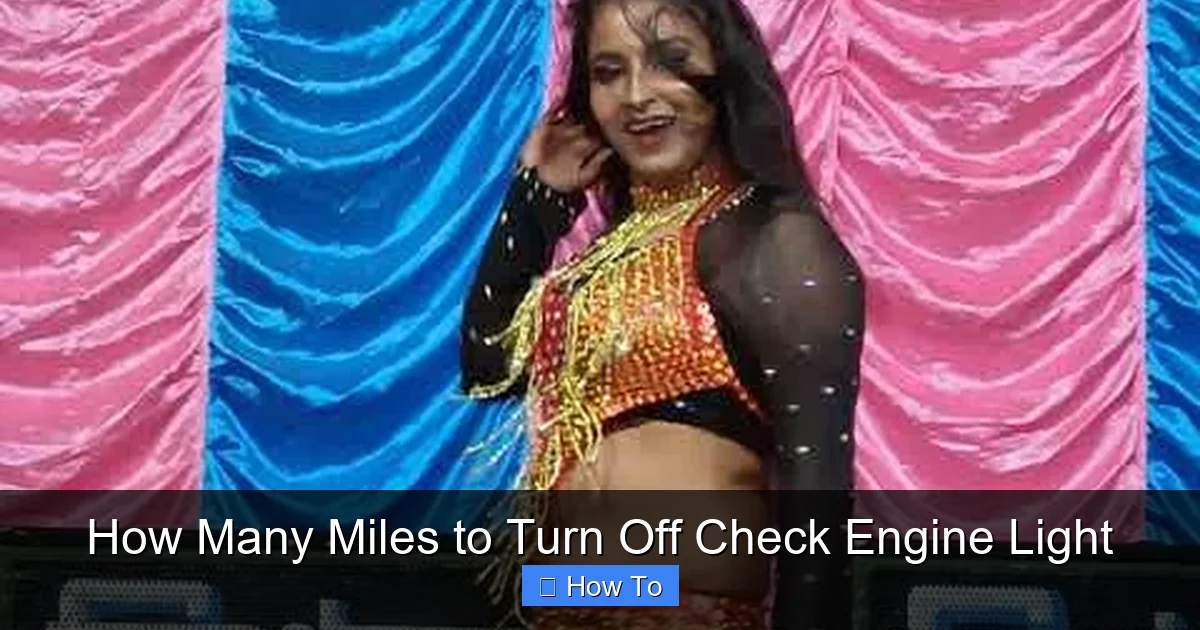 How Many Miles to Turn Off Check Engine Light