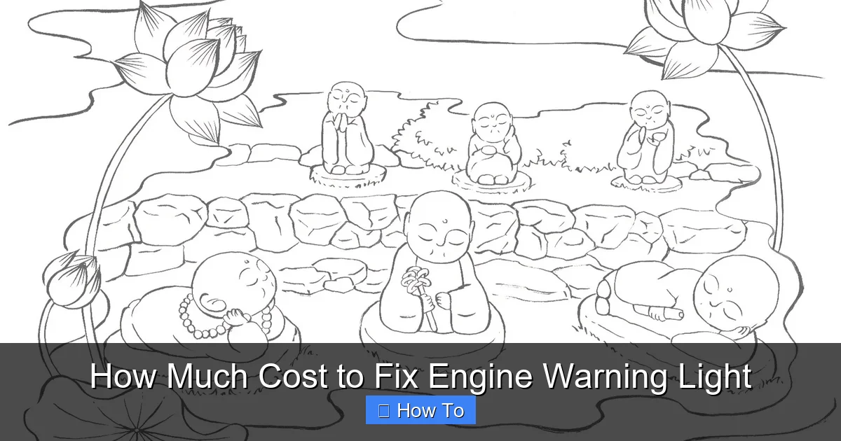 How Much Cost to Fix Engine Warning Light