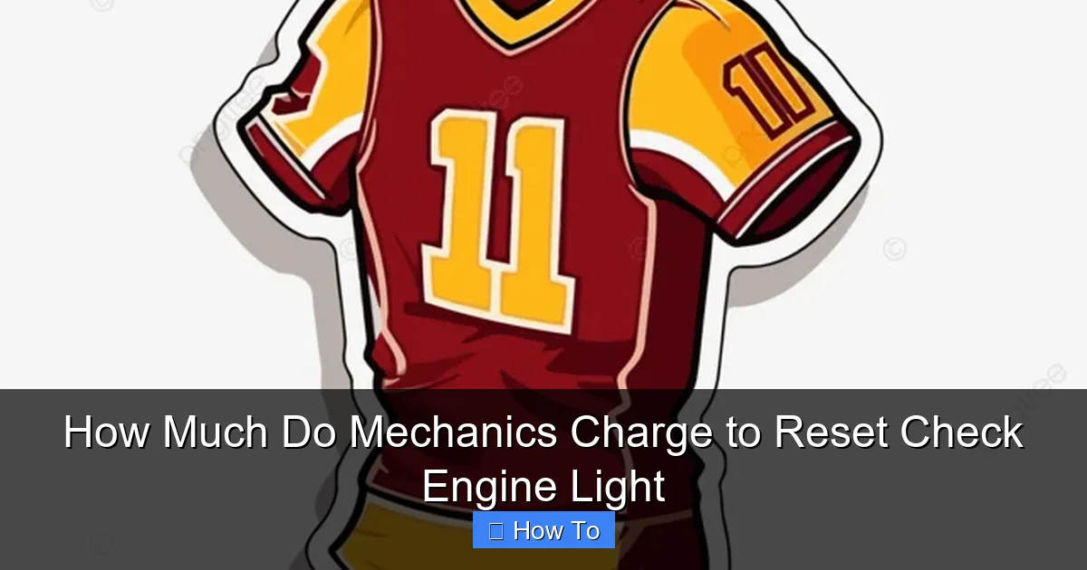 How Much Do Mechanics Charge to Reset Check Engine Light