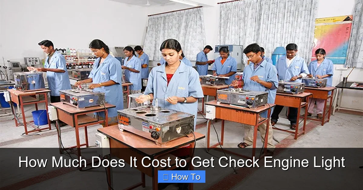 How Much Does It Cost to Get Check Engine Light