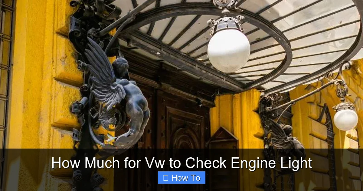 How Much for Vw to Check Engine Light