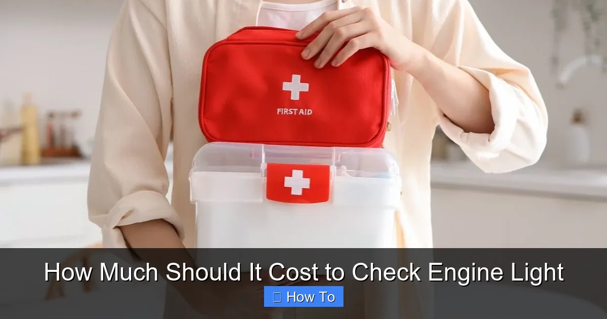How Much Should It Cost to Check Engine Light