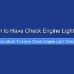 How Much to Have Check Engine Light Checked