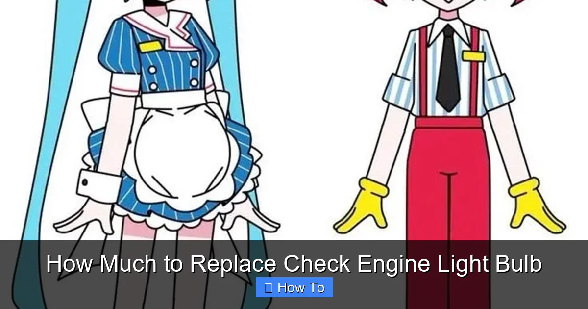 How Much to Replace Check Engine Light Bulb