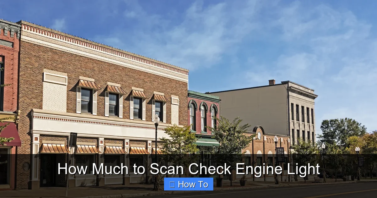 How Much to Scan Check Engine Light