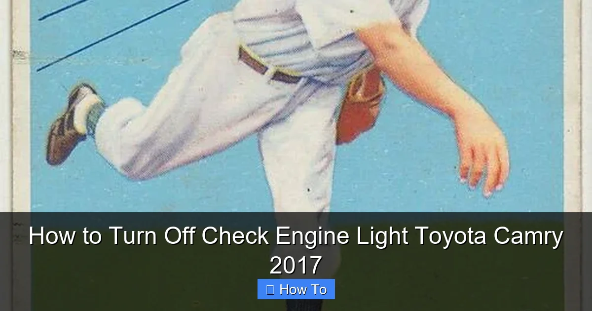 How to Turn Off Check Engine Light Toyota Camry 2017