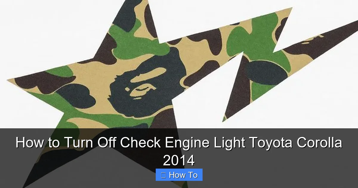 How to Turn Off Check Engine Light Toyota Corolla 2014
