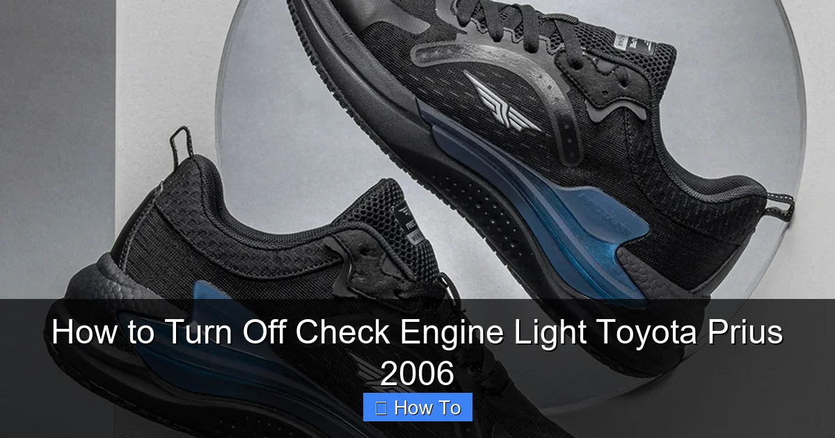 How to Turn Off Check Engine Light Toyota Prius 2006