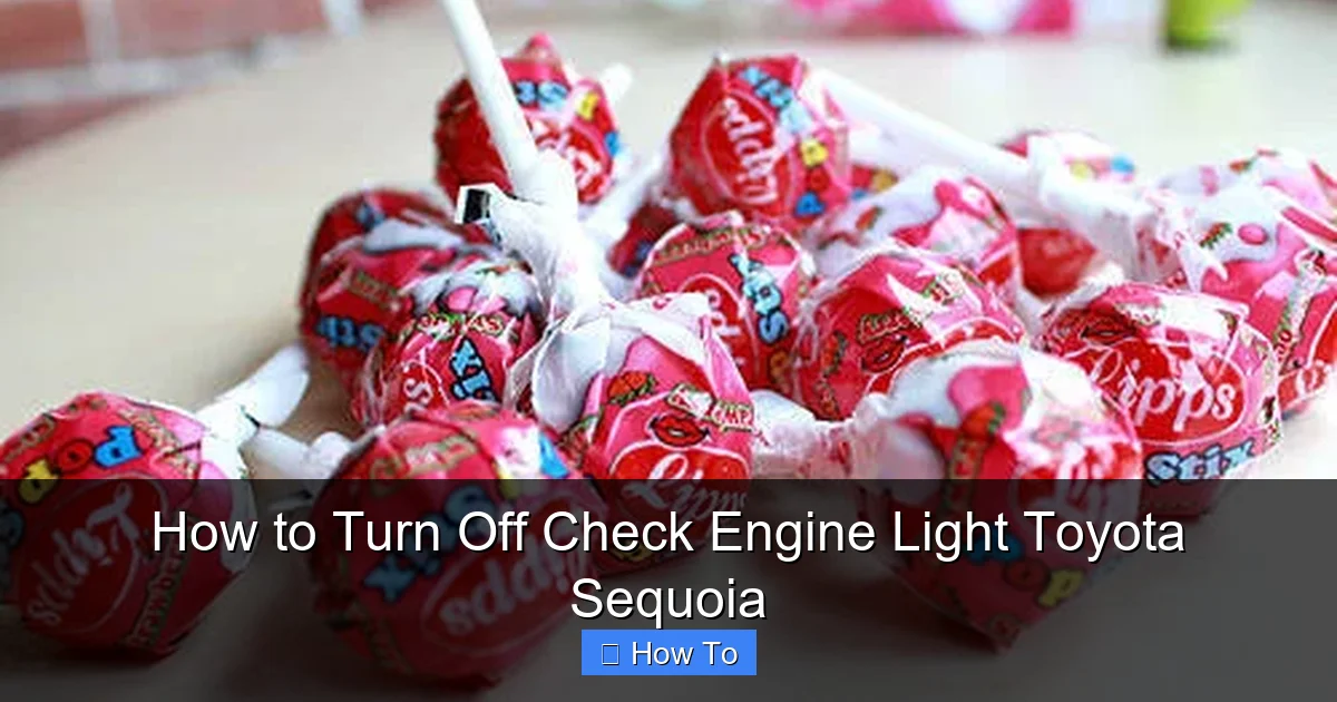 How to Turn Off Check Engine Light Toyota Sequoia