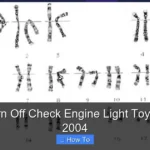 How to Turn Off Check Engine Light Toyota Sienna 2004