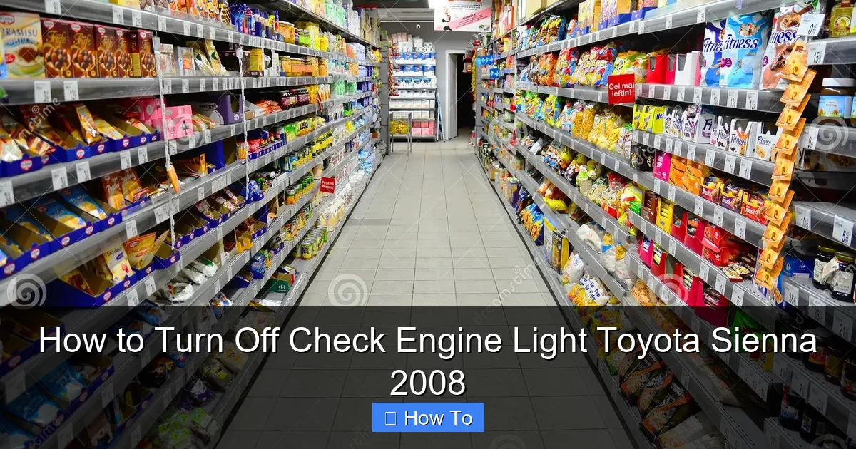 How to Turn Off Check Engine Light Toyota Sienna 2008