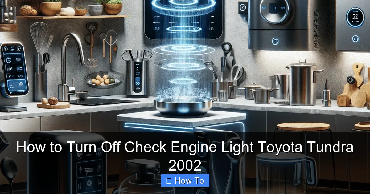 How to Turn Off Check Engine Light Toyota Tundra 2002